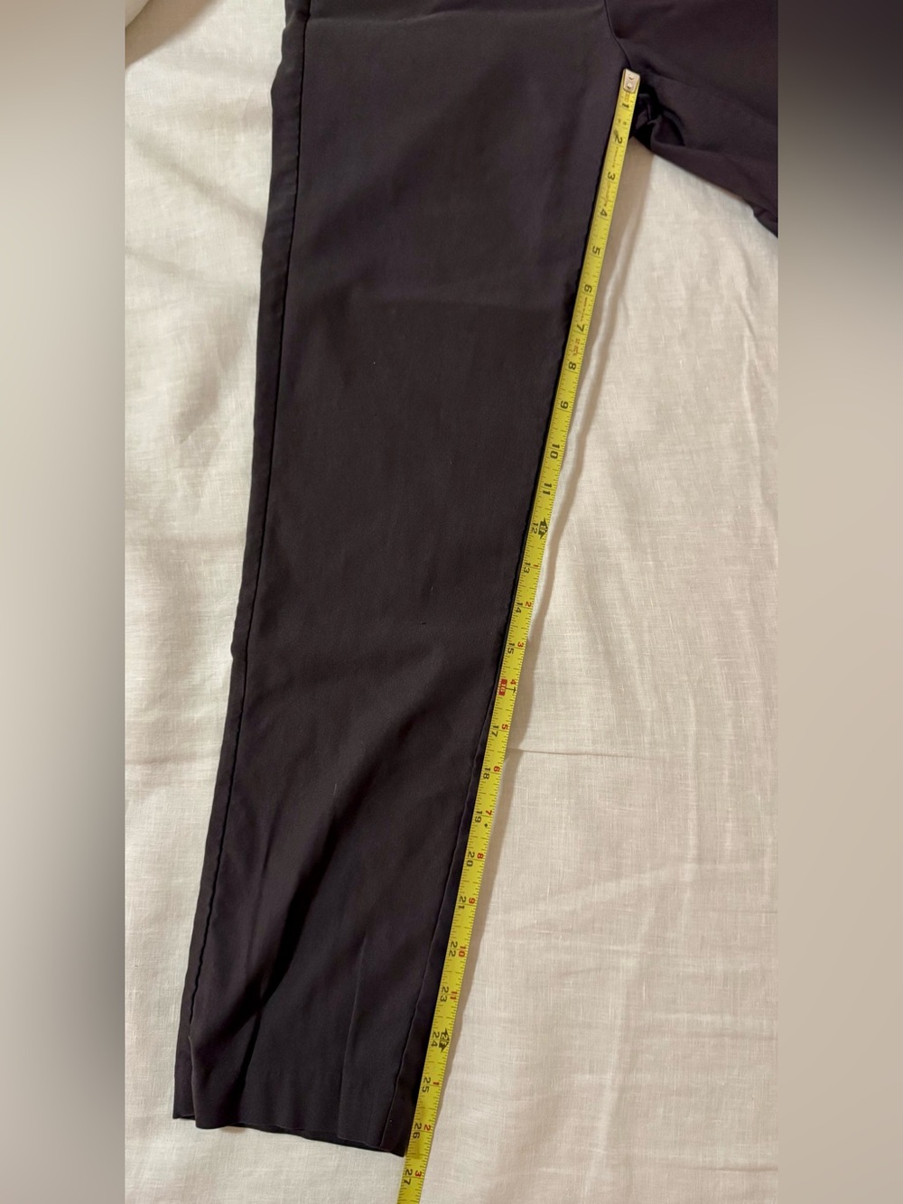 Tribal "Flatten It" Pull-On Slim Stretch Ankle Pants Charcoal Gray - Size 8 - Picture 11 of 12